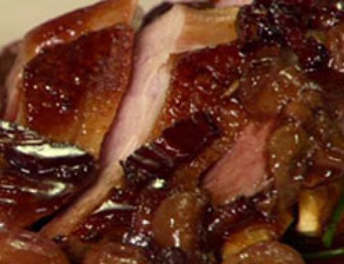 Seared Duck Breast with Grape Sauce