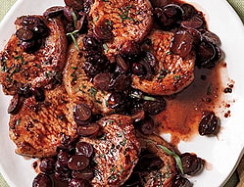 Pork with Grapes and Tarragon